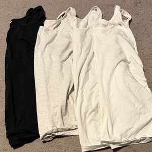 Women’s Maternity Size Large Black, Gray, and White Camisoles